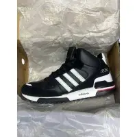 Adidas ZX 750 High Black с мехом